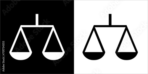 Illustration vector graphics of balance icon