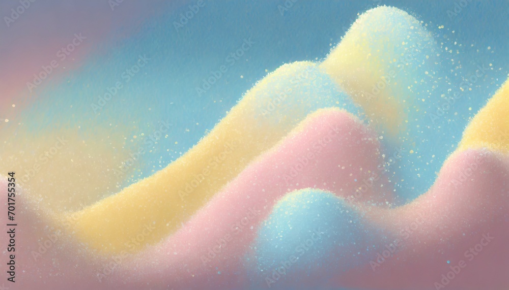 sugar candy mountains background for web design, with copy space for banners and wallpapers
