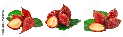 fruit salak on white table photo