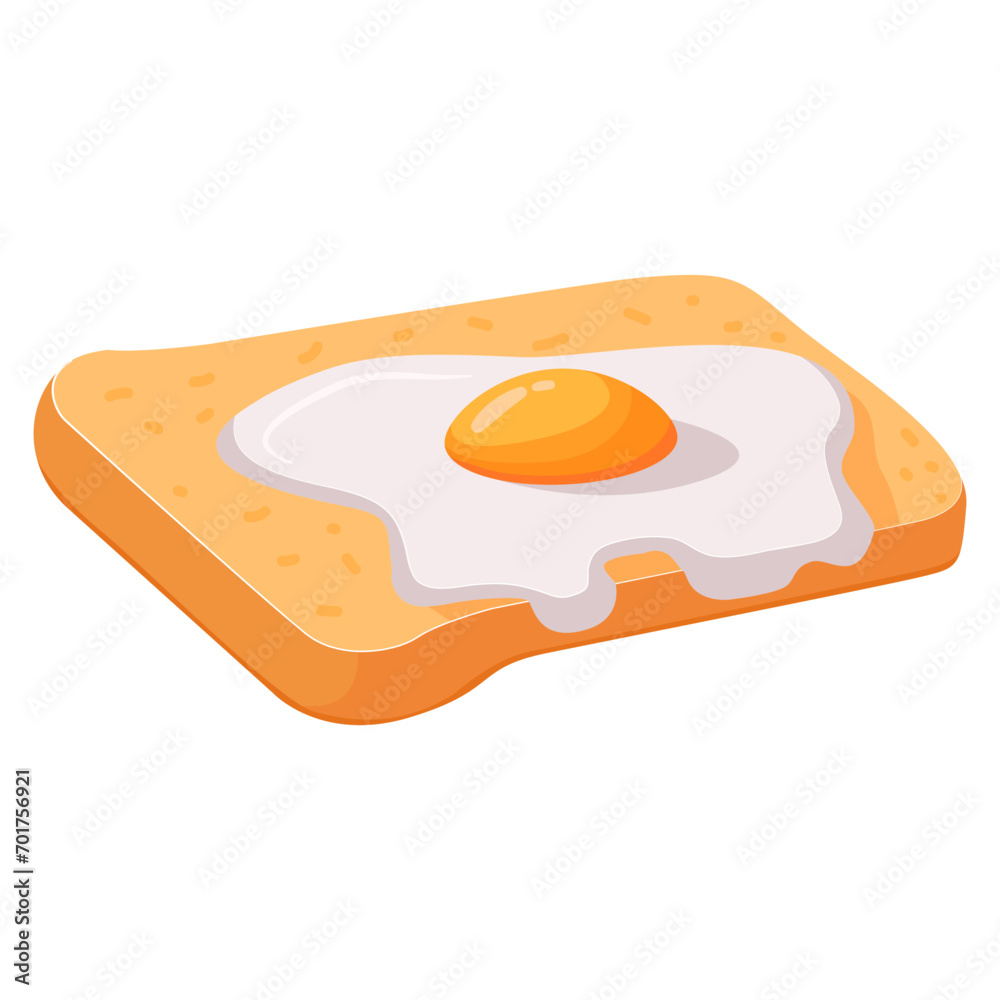 Fried egg. Fresh toasted bread.Delicious egg sandwich. Yummy breakfast. Sandwich with fried egg. Fast food. French toast.Breakfast toast. Isolated on white background.Vector flat illustration. Fried egg. Fresh toasted bread.Delicious egg sandwich. Yummy breakfast. Sandwich with fried egg. Fast food. French toast.Breakfast toast. Isolated on white background.Vector flat illustration.
