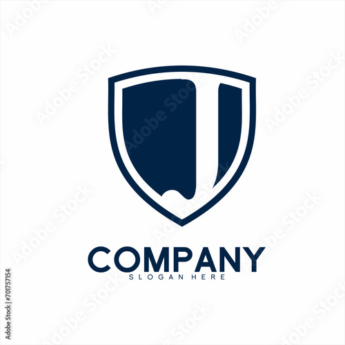 Free Download Shield logo design with letter J. Can be used for law firm logo identity, cyber security applications. - GFXLoad