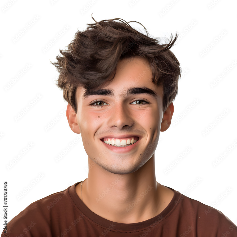 Young man smiling isolated on white background Young man smiling isolated on white background
