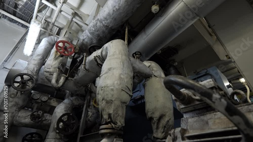Fire sensor above steam and condensate pumps with electric motors of auxiliary boiler system
