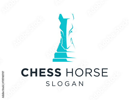 The logo design is about Chess Horse and was created using the Corel Draw 2018 application with a white background.