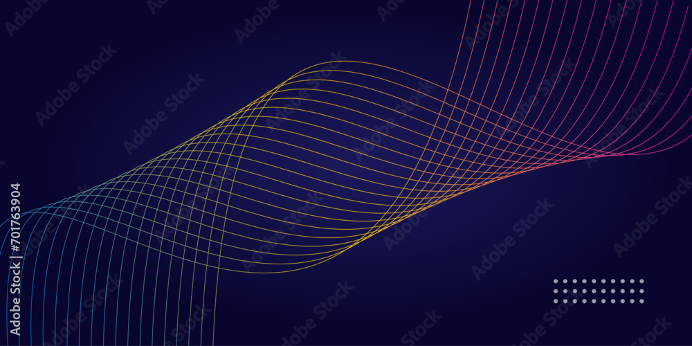abstract line background with a blend of gradient colors - obrazy, fototapety, plakaty 