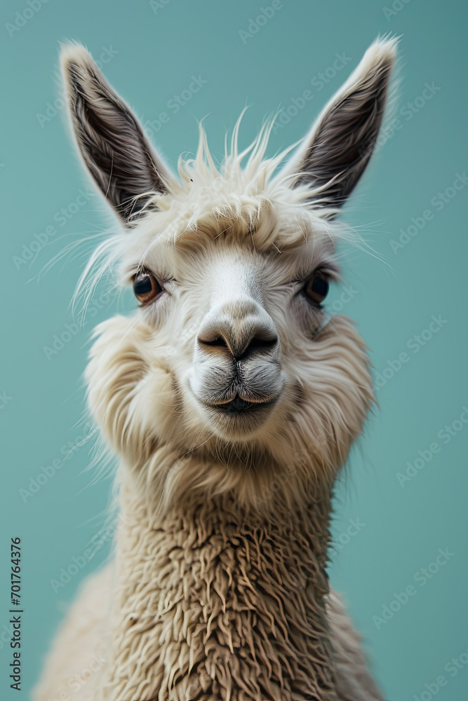 Fototapeta premium Portrait of a alpaca