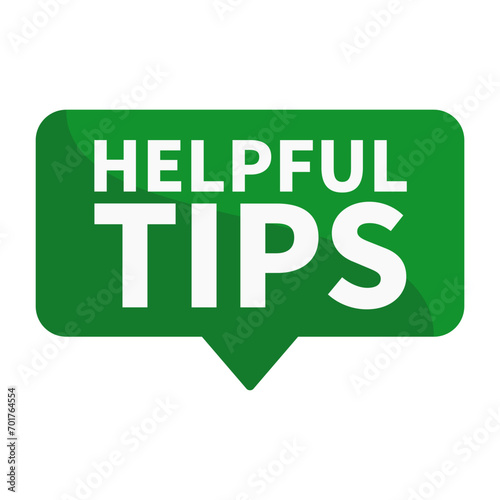Helpful Tips In Green Rectangle Shape For Information Knowledge Announcement Social Media Guidance
