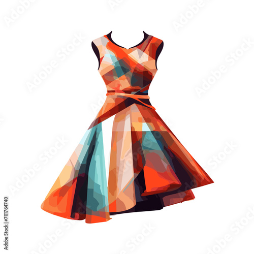 women dress design for fashion show vector graphic