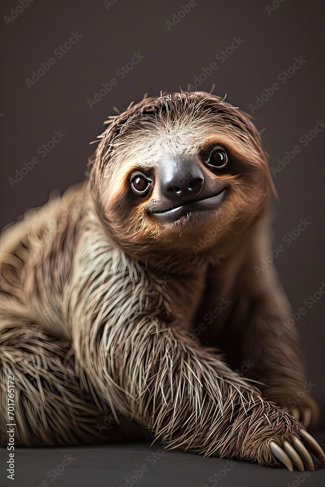 Fototapeta premium Portrait of a sloth