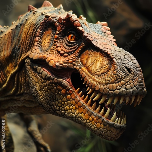 a dinosaur with sharp teeth © Aliaksandr Siamko