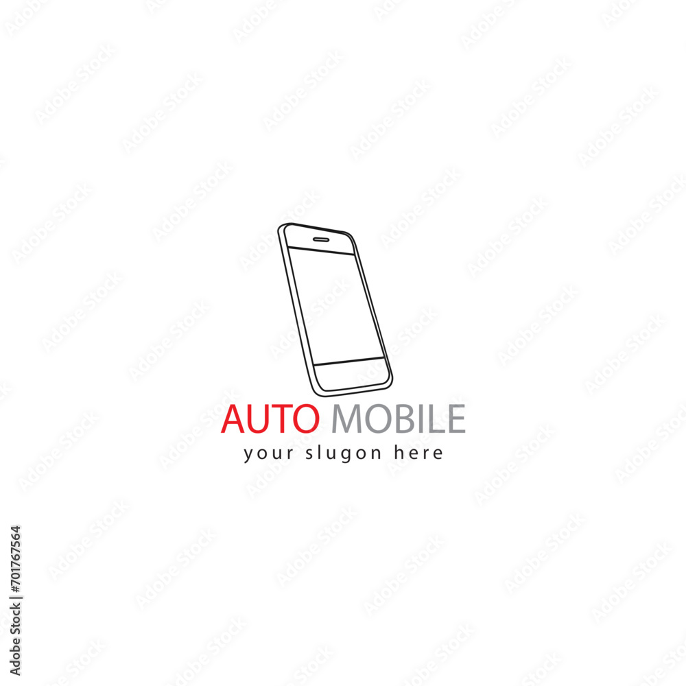 Vector mobile phone icon vector illustration logo template for many purposes. Isolated on a white background
