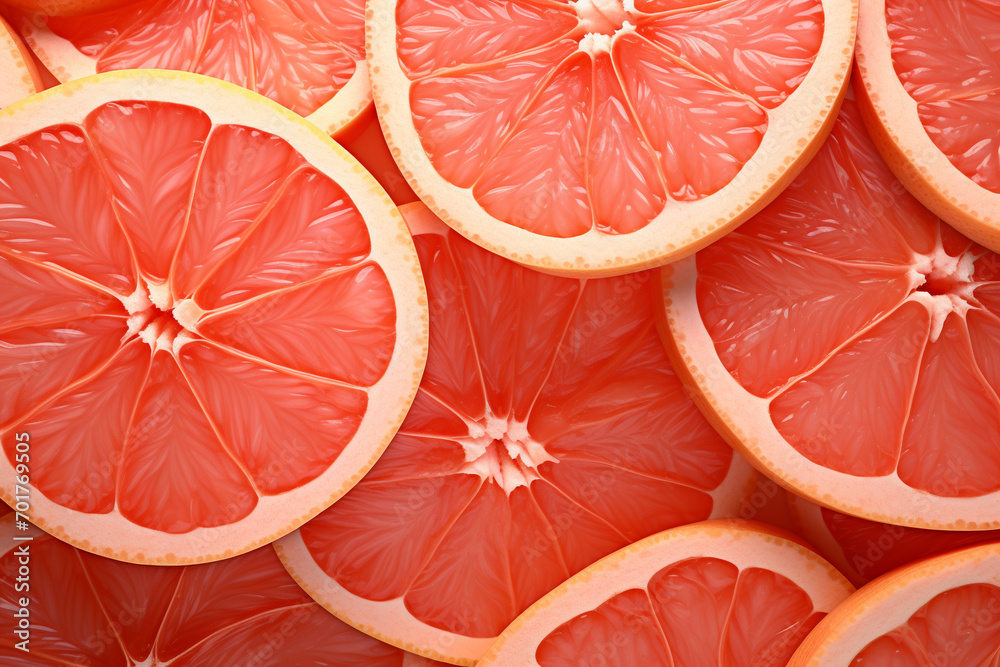 Slices of open grapefruit illustration Slices of open grapefruit illustration