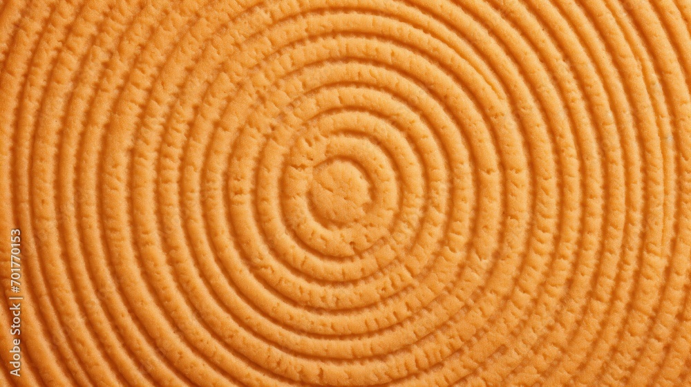  a close up view of an orange surface with a spiral design on the center of the surface and a circular design on the middle of the surface.