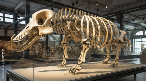 elephant skeleton in the museum © Muzamil