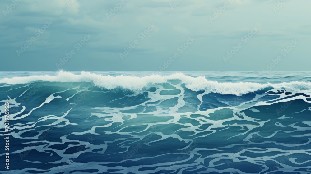 ocean or marine color palette, deep navy blue, aqua, teal, seafoam green, white