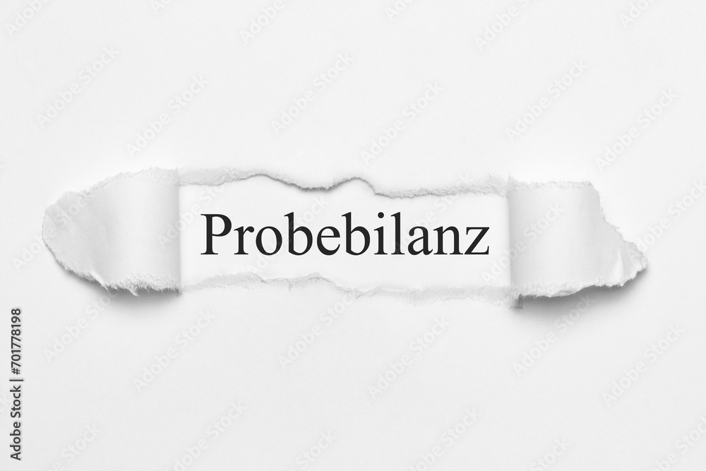 Probebilanz Probebilanz