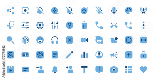 Major Social Media UI Icon Set