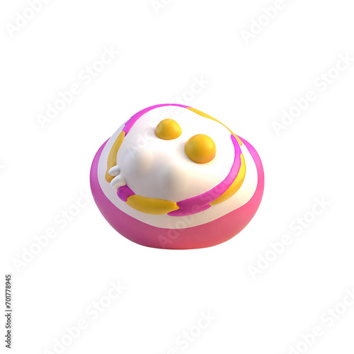 easter egg on white