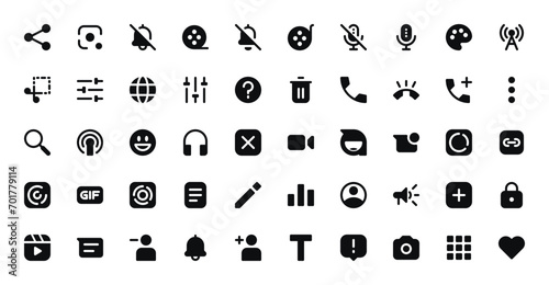 Social Media UI Icon Set