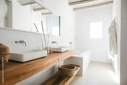 Sleek Modern Bathroom with Double Vanity  