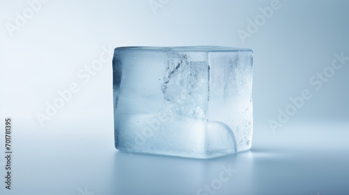  a square ice block with ice cubes in the middle and ice on the inside of the block and ice on the outside of the block.