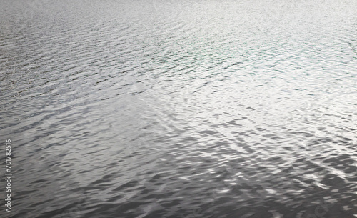 Landscape shot of the lake during cold season. Nature