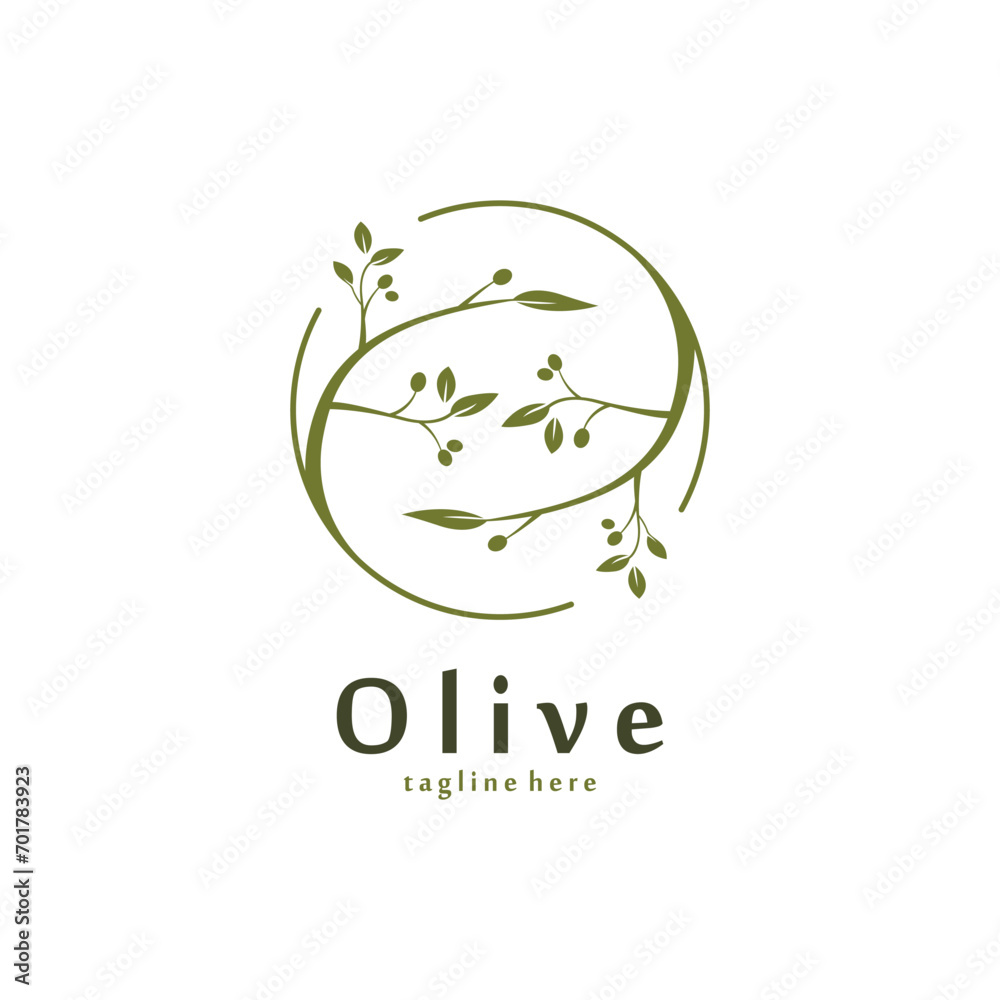 Vector Olive Oil Logo Template Vector Olive Oil Logo Template