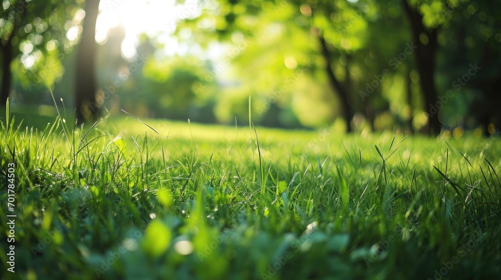 Green grass close up in a summer park Green grass close up in a summer park