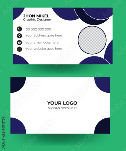 blue, both side design, business card, creative, design, flyer, graphic, modern design, modern template, orange, personal, personal card, simple, template, trendy