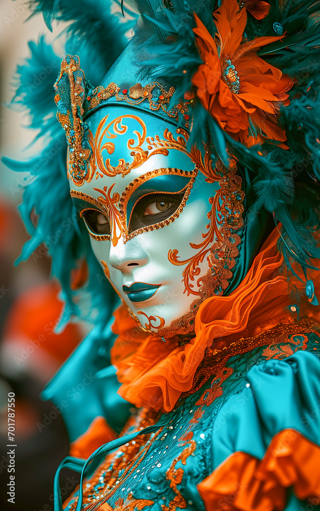 Elegant mask from the Venice carnival