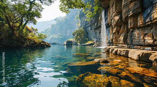 Cascading Beauty: Nature's Majestic Waterfall