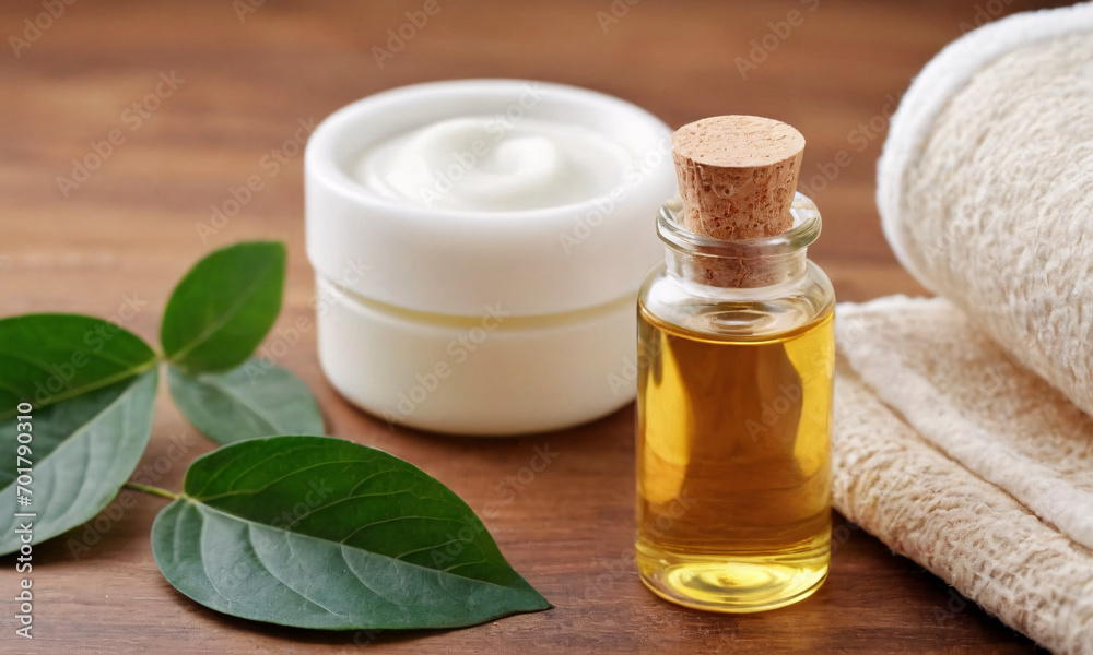 Towels and esential oil Towels and esential oil