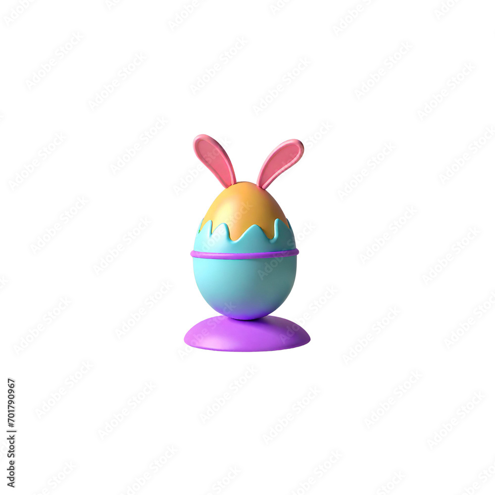 Fototapeta premium easter egg with bunny