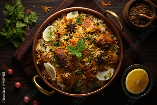 Chicken Biryani Gourmet Dish