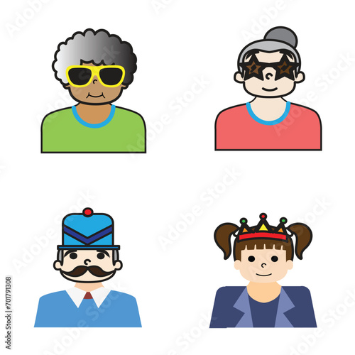 Administrator icon vector set. isolated white background. vector illustration