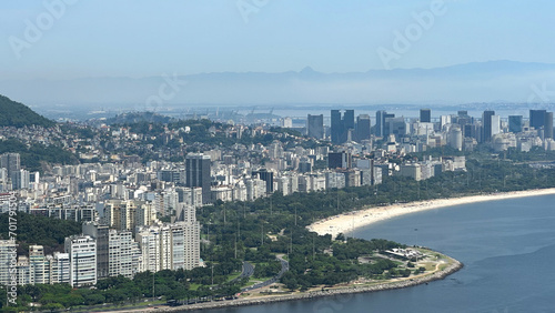 Beatiful Beach Landscape in Rio de Janeiro  travel background