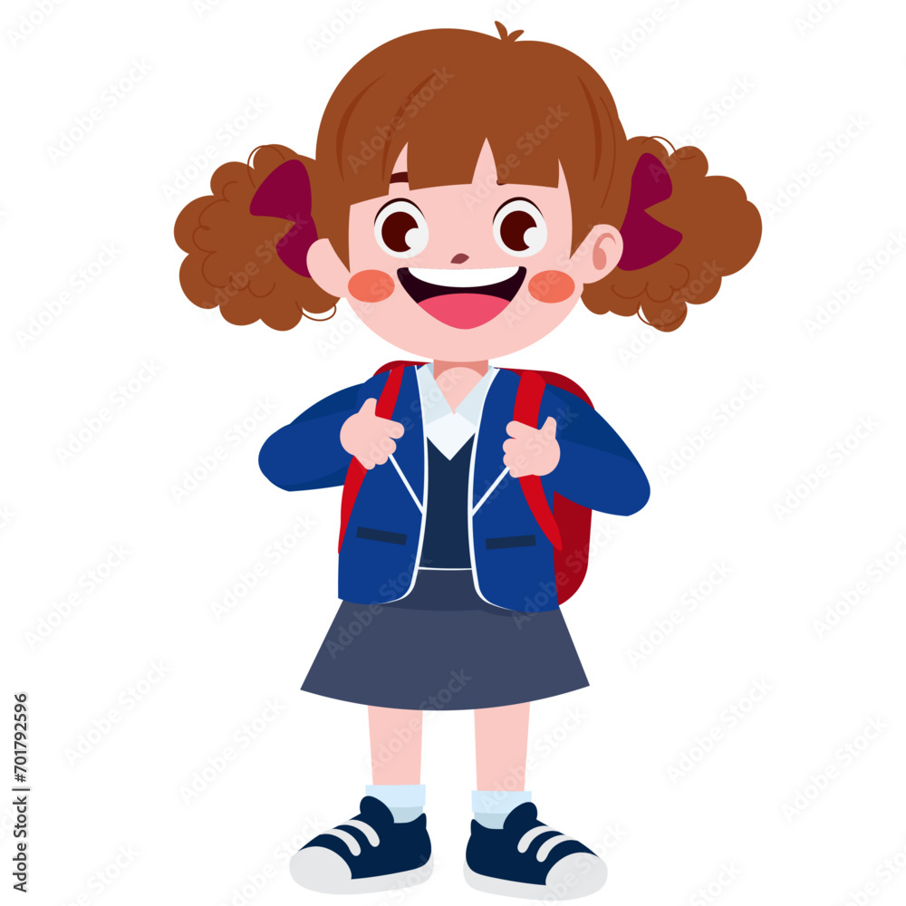 Happy cute children back to school Happy cute children back to school