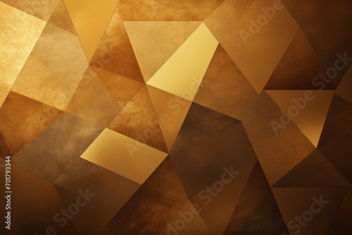Geometric background banner with a gold foil texture golden vintage sepia-toned photography, shaped canvas, juxtaposition of shapes. Web design elements photo