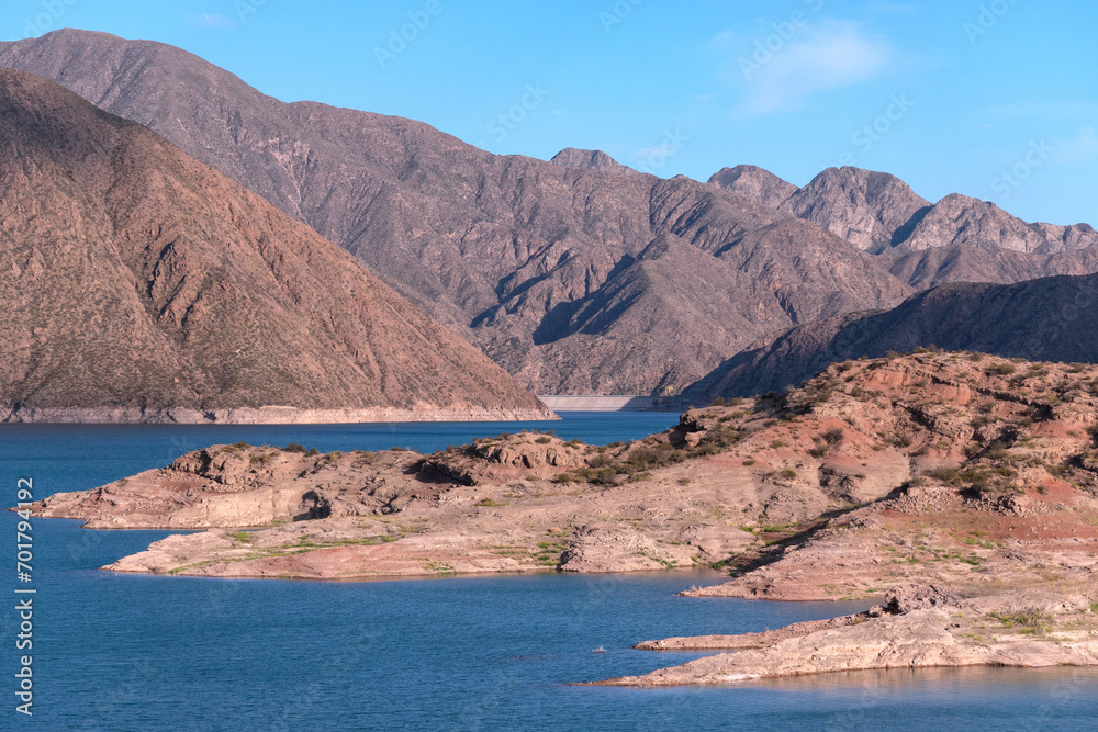 Reservoir Dam Potrerillos (Embalse Dique Potrerillos), Mendoza, Argentina
