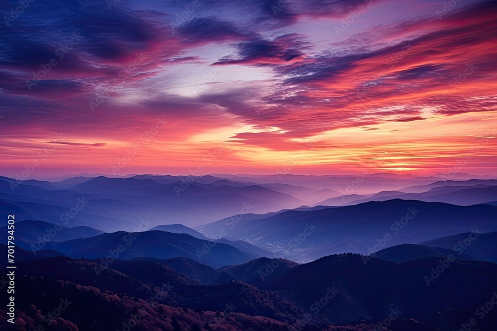 Fototapeta premium Beautiful sunset over the sea. Crimea, Ukraine, Europe. Beauty world, AI Generated