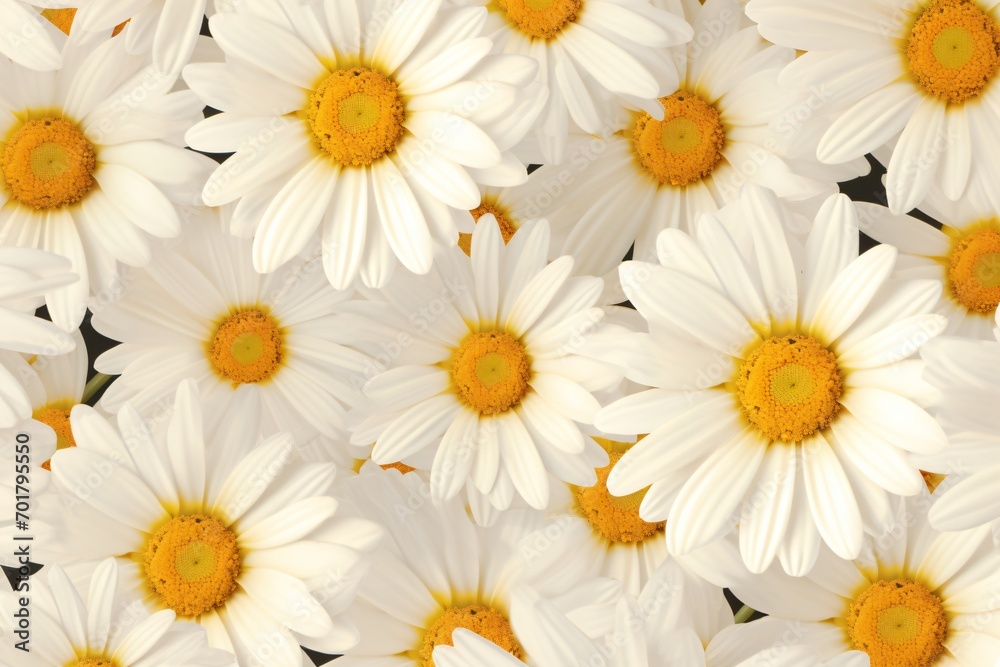Daisies floral wallpaper