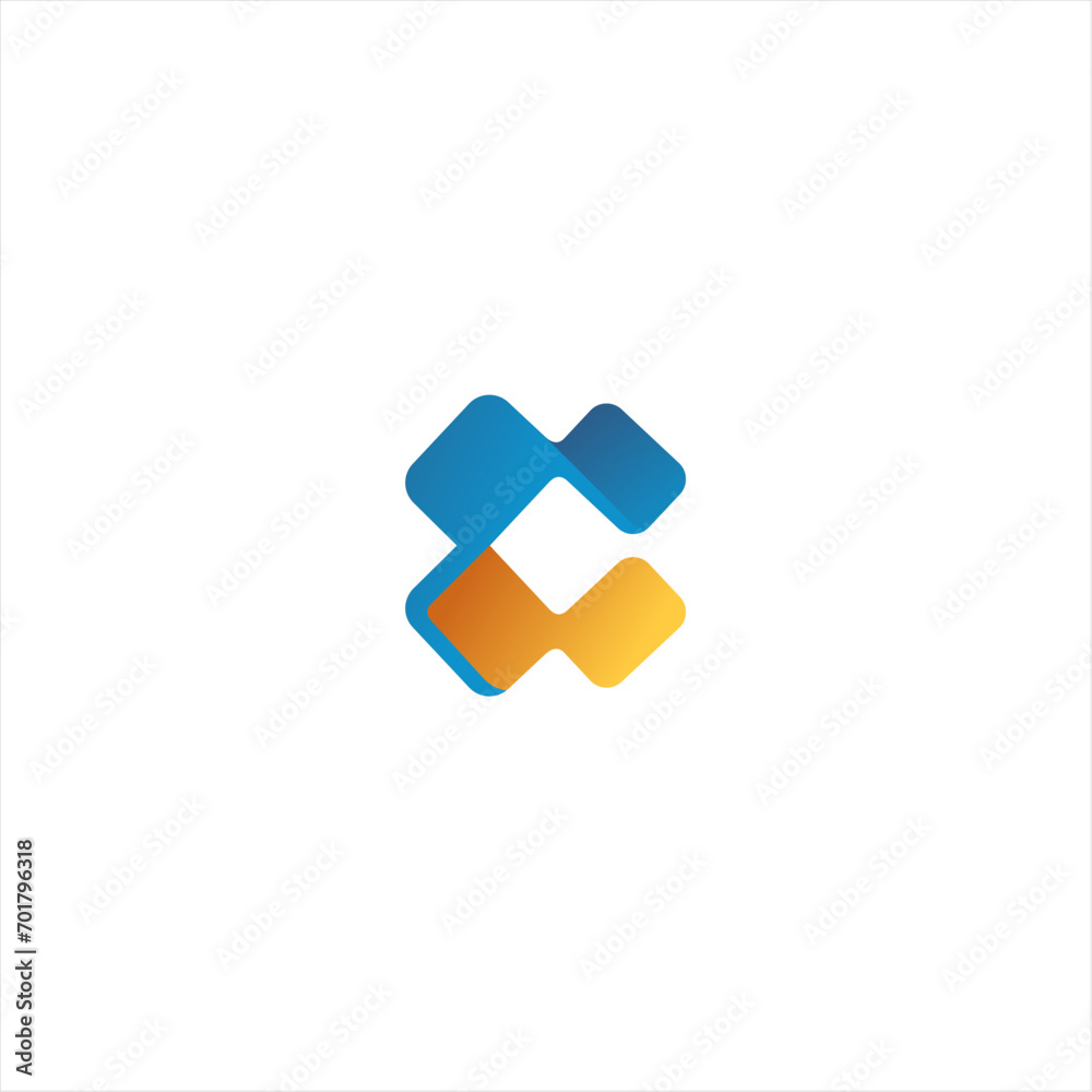 Letter C cube logo icon design template elements Letter C cube logo icon design template elements