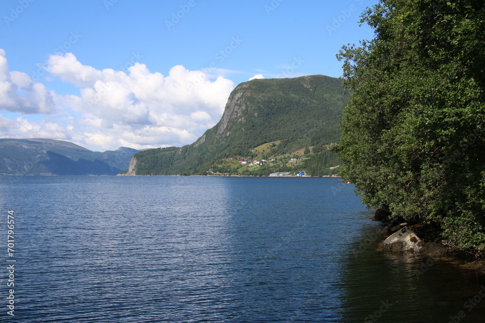 view of the Sognefjorden and mountains view of the Sognefjorden and mountains