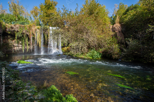 Fototapeta Naklejka Na Ścianę i Meble -  Duden waterfall park in Antalya city in Turkey