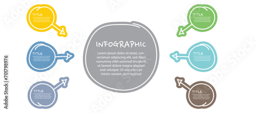 Infographic elements design template, business concept with steps or options