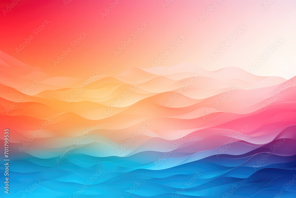 Abstract misty background of a mountain range. Colorful wallpaper. Gradient pastel dramatic background