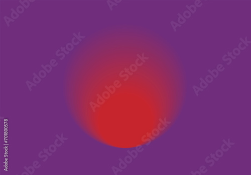 A blurred red circle in the center in purple abstract color background. Gradient color background. Abstract blur background for webdesign, colorful background, blurred, wallpaper, design, banner