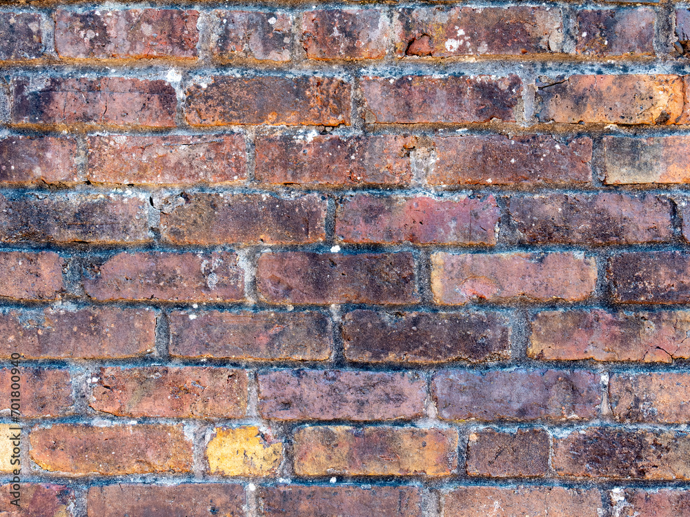 Fototapeta premium Old, weathered brick wall