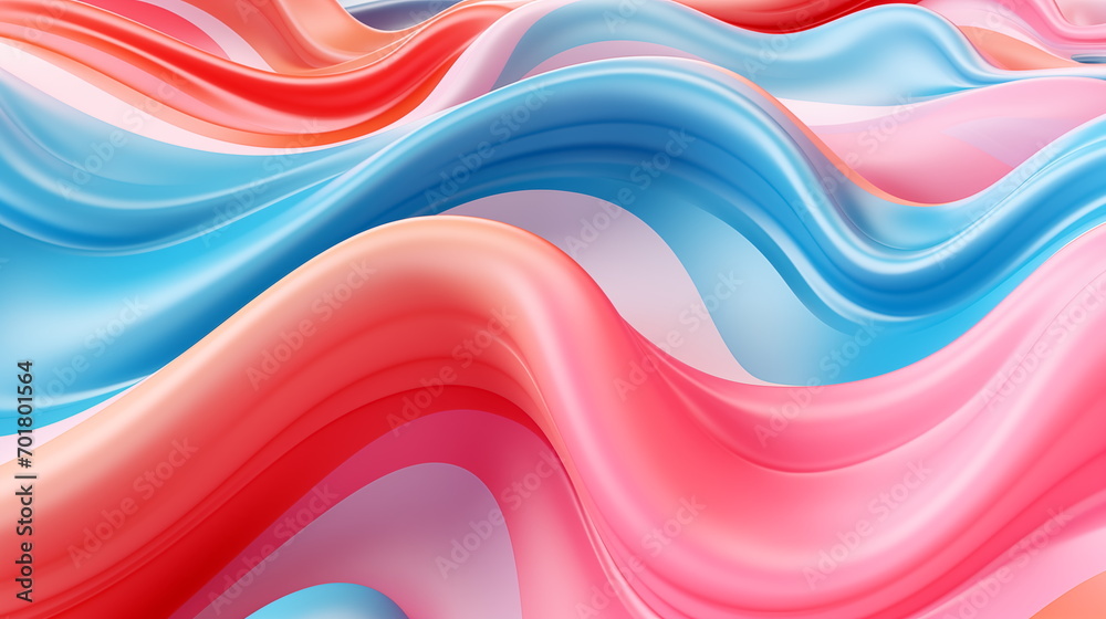 Abstract fluid 3d curved wave in pastel. Design element for banners, backgrounds, wallpapers and covers. Generated AI. Abstract fluid 3d curved wave in pastel. Design element for banners, backgrounds, wallpapers and covers. Generated AI.