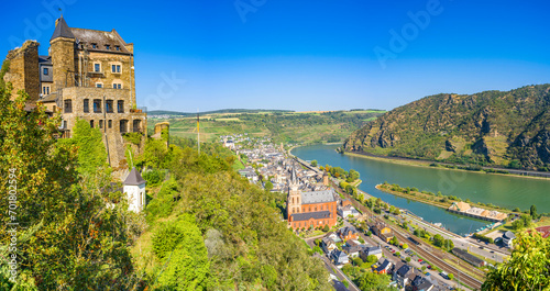 Obraz na płótnie Oberwesel am Rhein - Stadt der Türme w salonie
